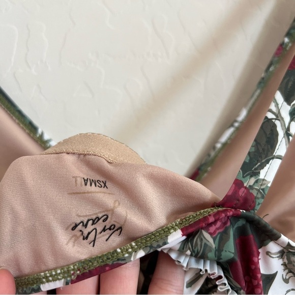 Kortni Jeane Raspberry Peplum Swim Top - Picture 5 of 5